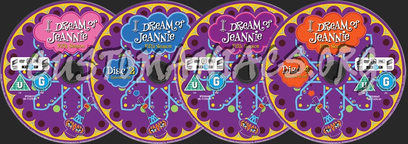 I Dream of Jeannie Season 5 dvd label