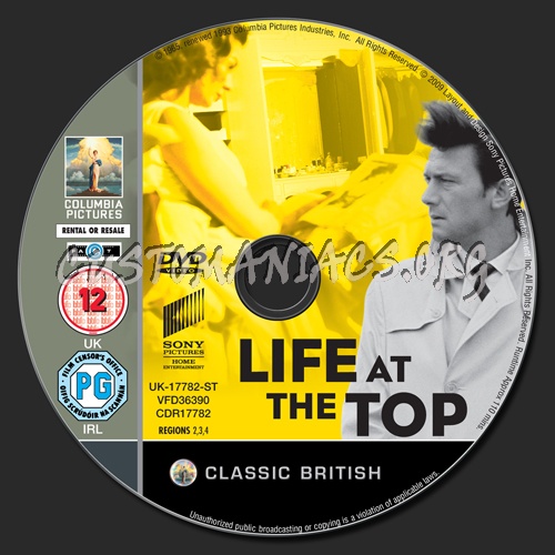 Life at the Top dvd label