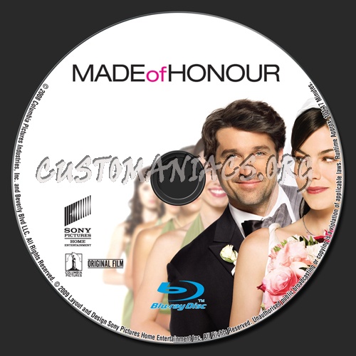 Made of Honour blu-ray label