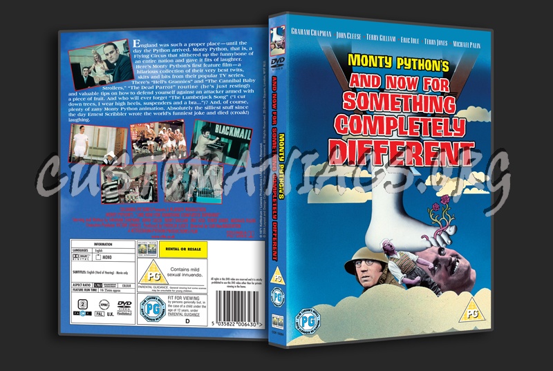 Monty Python's And Now For Something Completely Different dvd cover