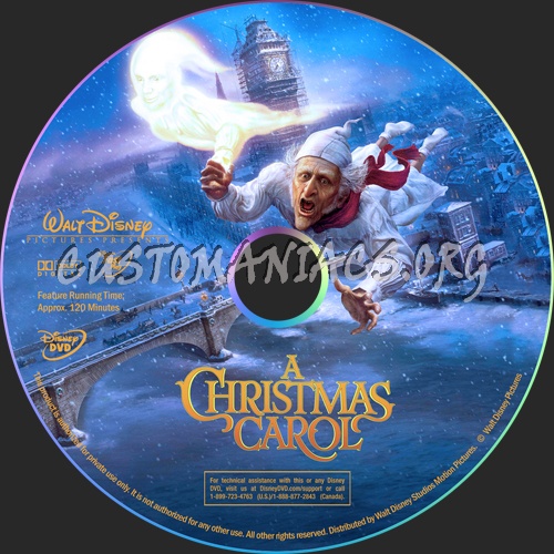 A Christmas Carol dvd label