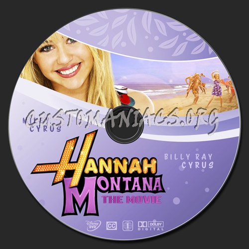 Hannah Montana - The Movie dvd label