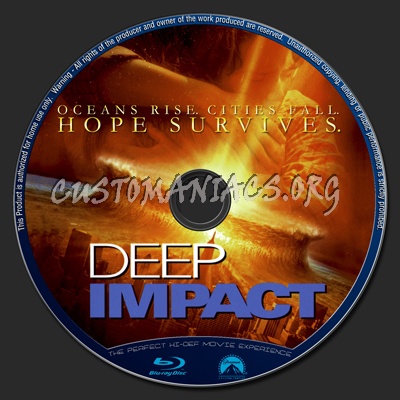 Deep Impact blu-ray label