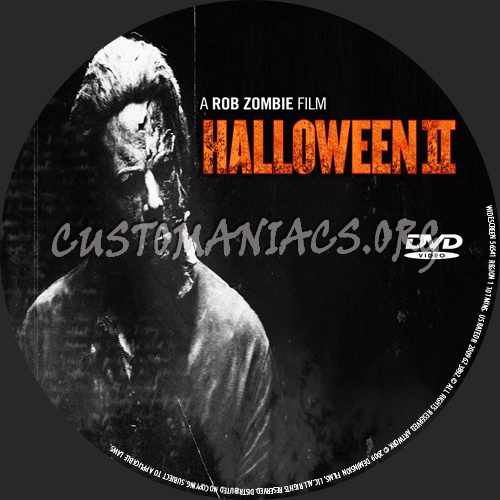 H2 Halloween 2 dvd label
