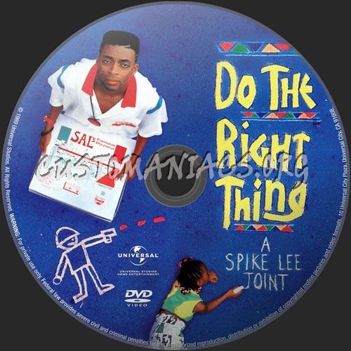 Do The Right Thing dvd label