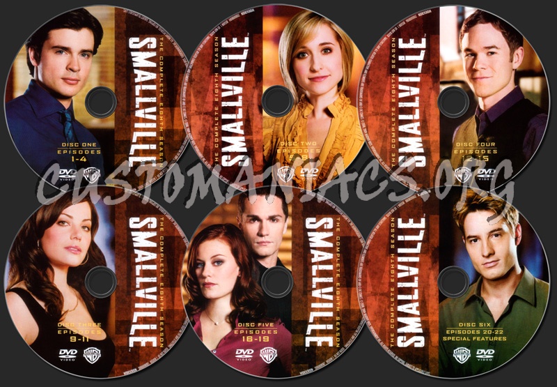 Smallville Season 8 dvd label