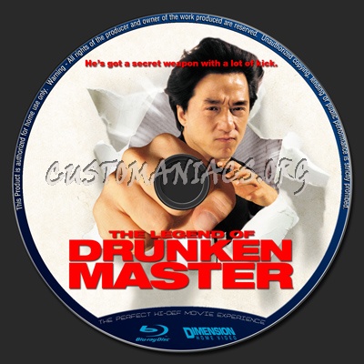 The Legend Of Drunken Master blu-ray label