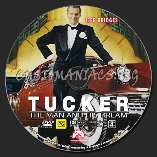 Tucker - The Man And His Dream dvd label
