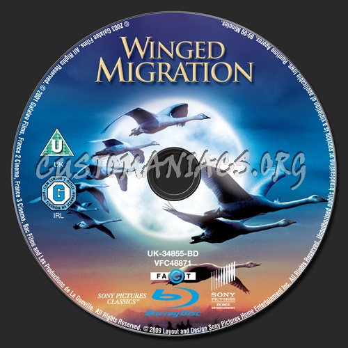 Winged Migration blu-ray label