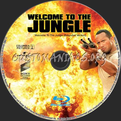 Welcome to the Jungle blu-ray label