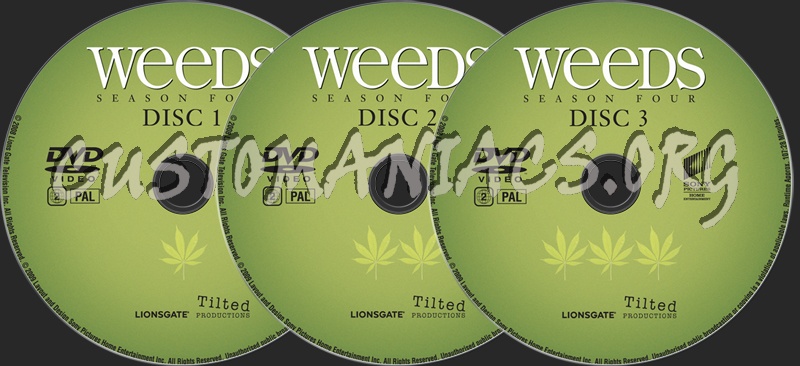 Weeds Season 4 dvd label