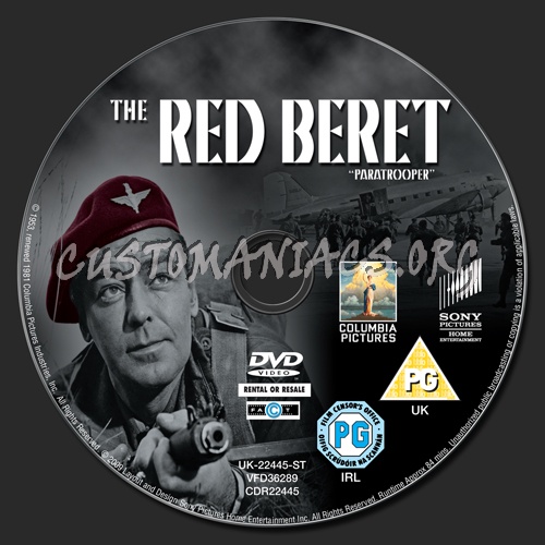 The Red Beret dvd label