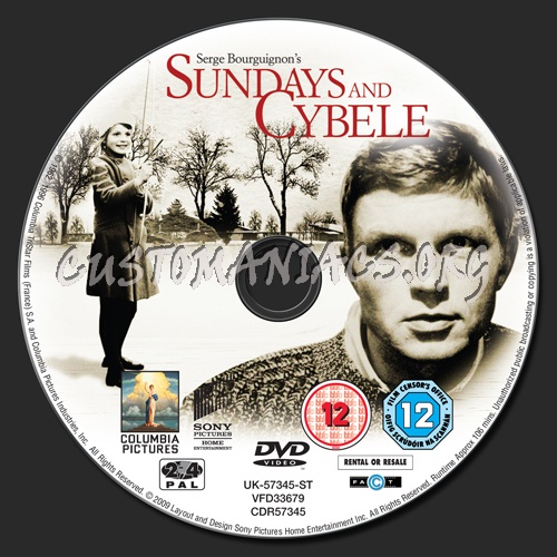 Sundays and Cybele dvd label
