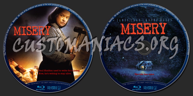 Misery blu-ray label