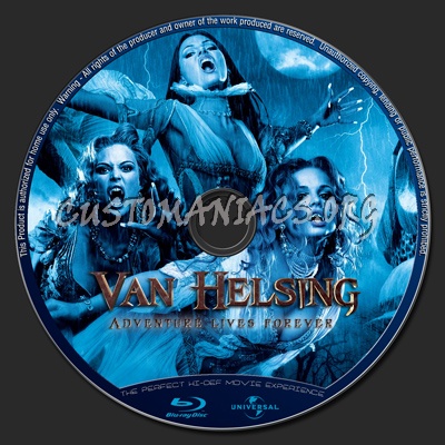 Van Helsing blu-ray label