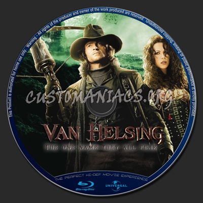 Van Helsing blu-ray label