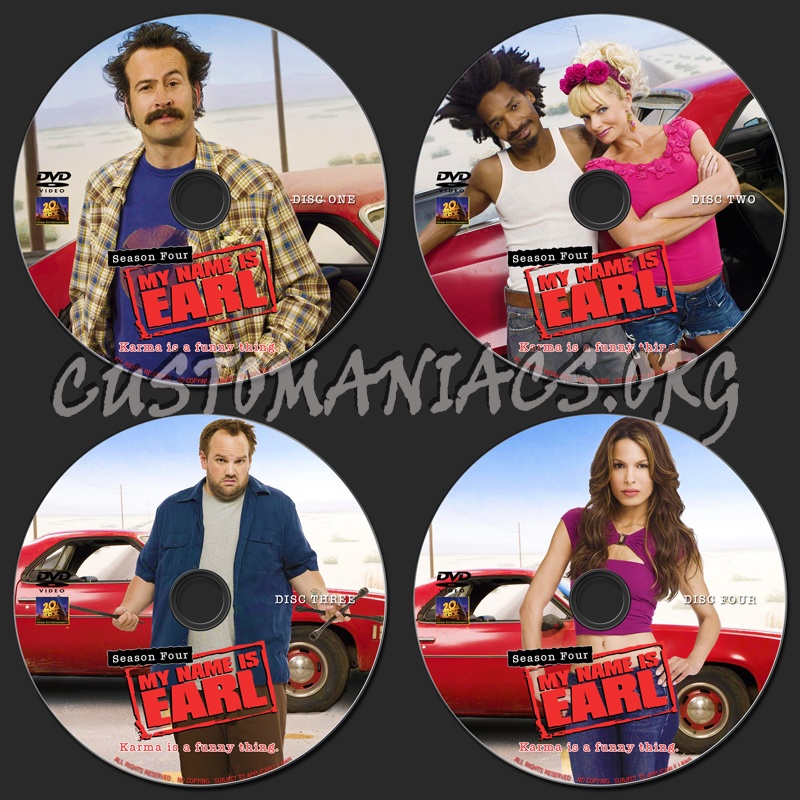 My Name Is Earl : Season 4 dvd label