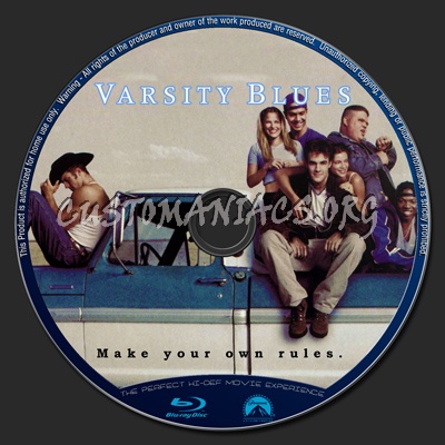 Varsity Blues blu-ray label