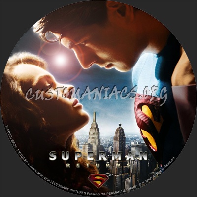 Superman Returns dvd label