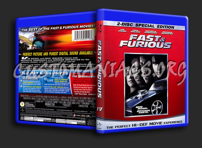 Fast and Furious IV blu-ray cover