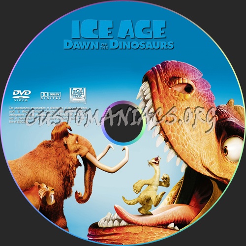 Ice Age: Dawn of the Dinosaurs dvd label
