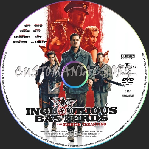 Inglourious Basterds dvd label