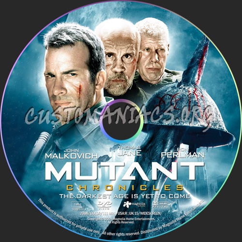 Mutant Chronicles dvd label