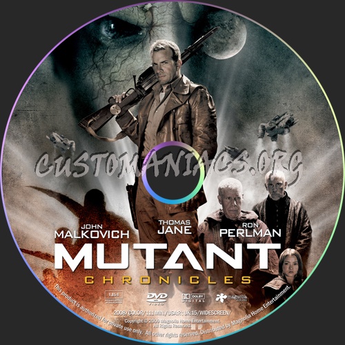 Mutant Chronicles dvd label