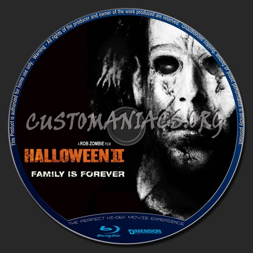 Halloween 2 blu-ray label