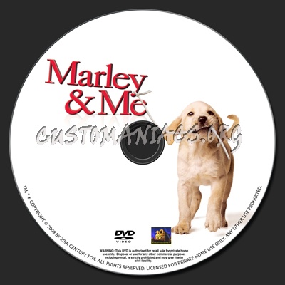 Marley & Me dvd label