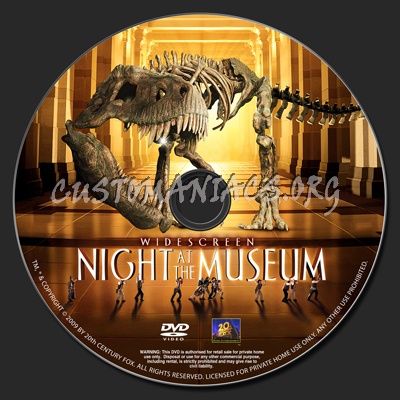 Night At The Museum dvd label