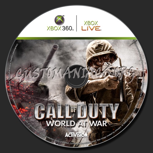 Call of Duty World At War dvd label