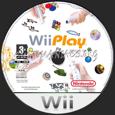 Wii Play dvd label