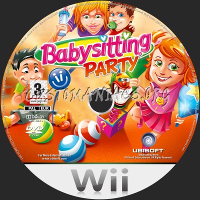 Babysitting Party dvd label