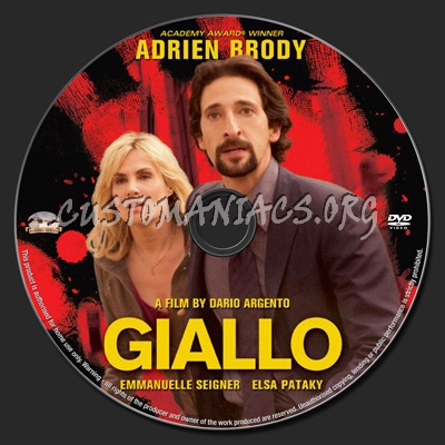 Giallo dvd label