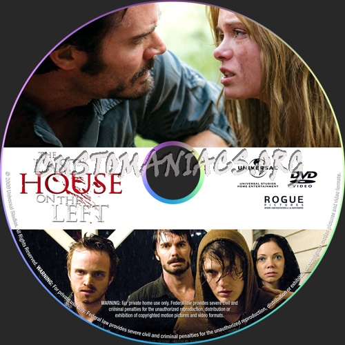 The Last House on the Left dvd label
