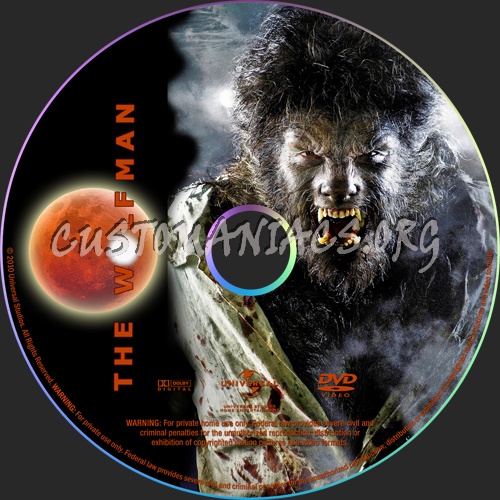 The Wolfman dvd label