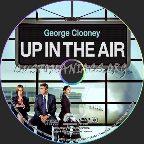 Up In The Air dvd label