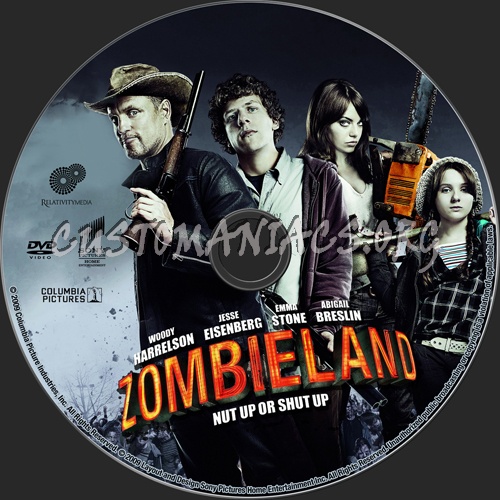 Zombieland dvd label