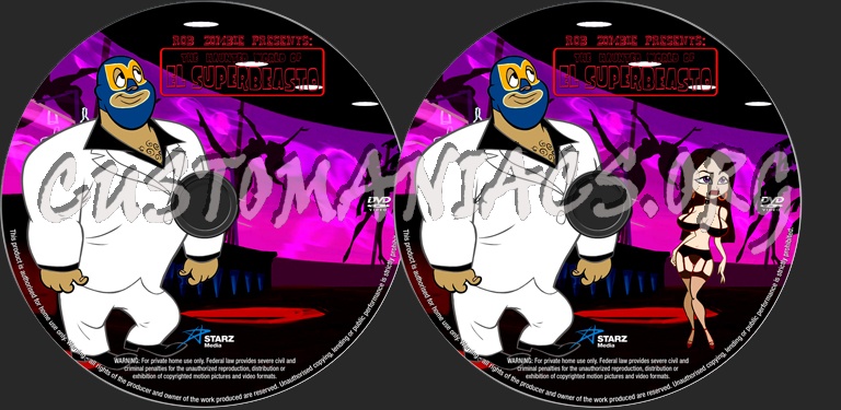The Haunted World of El Superbeasto dvd label