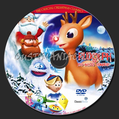 Rudolph The Red-Nosed Reindeer dvd label