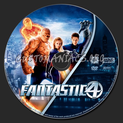 Fantastic Four dvd label