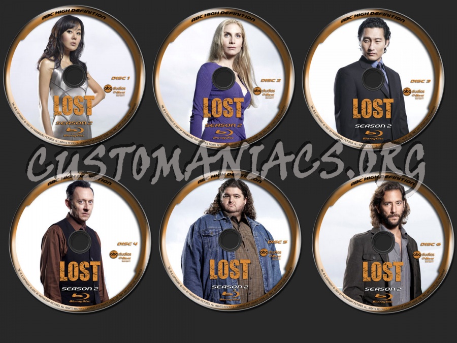 Lost Season 2 blu-ray label