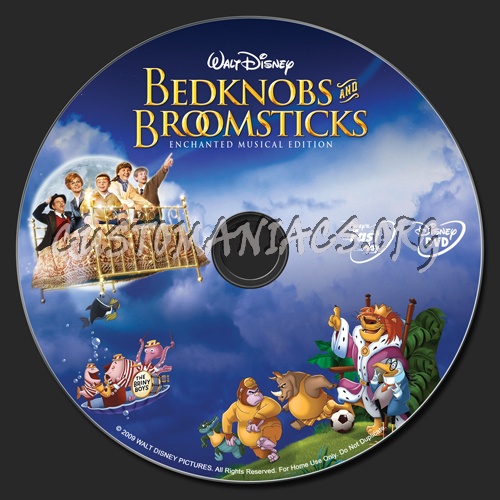 Bedknobs and Broomsticks dvd label