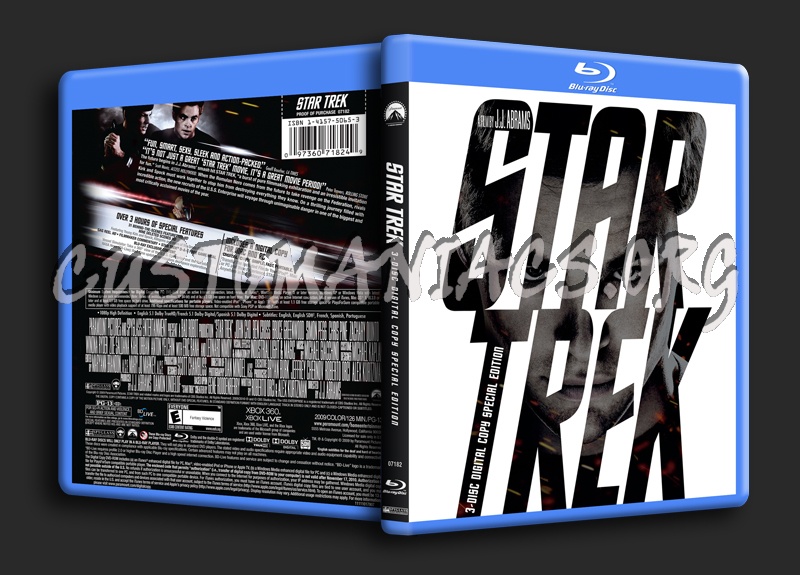 Star Trek blu-ray cover