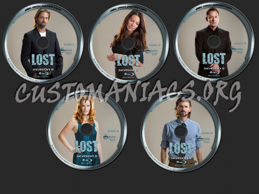 Lost Season 5 blu-ray label