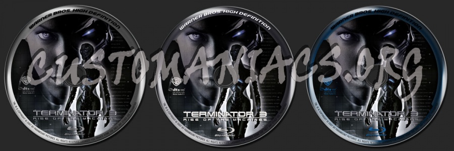 Terminator 3: Rise of the Machines blu-ray label