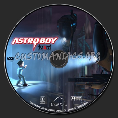 Astro Boy dvd label