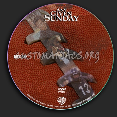 Any Given Sunday dvd label