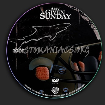 Any Given Sunday dvd label